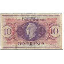 Guadeloupe, 10 Francs, 1944, 1944-02-02, VF(20-25), KM:27A