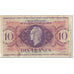 Guadeloupe, 10 Francs, 1944, 1944-02-02, VF(20-25), KM:27A
