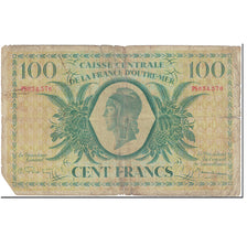 French Equatorial Africa, 100 Francs, 1944, 1944-02-02, AG(1-3), KM:18