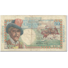 Guadalupe, 50 Francs, 1947-1949, Undated (1947-49), MB, KM:34