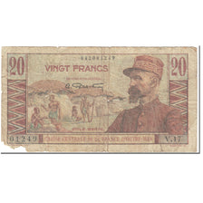 Banknot, Francuska Afryka Równikowa, 20 Francs, 1947-1952, Undated (1947-52)