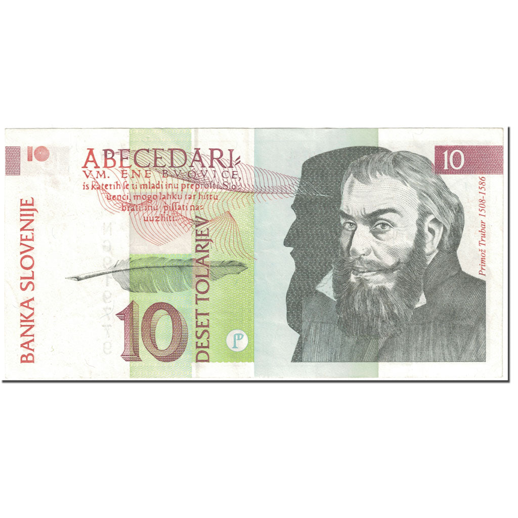 Banknote, Slovenia, 10 Tolarjev, 1992, 1992-01-15, KM:11a, AU(50-53)