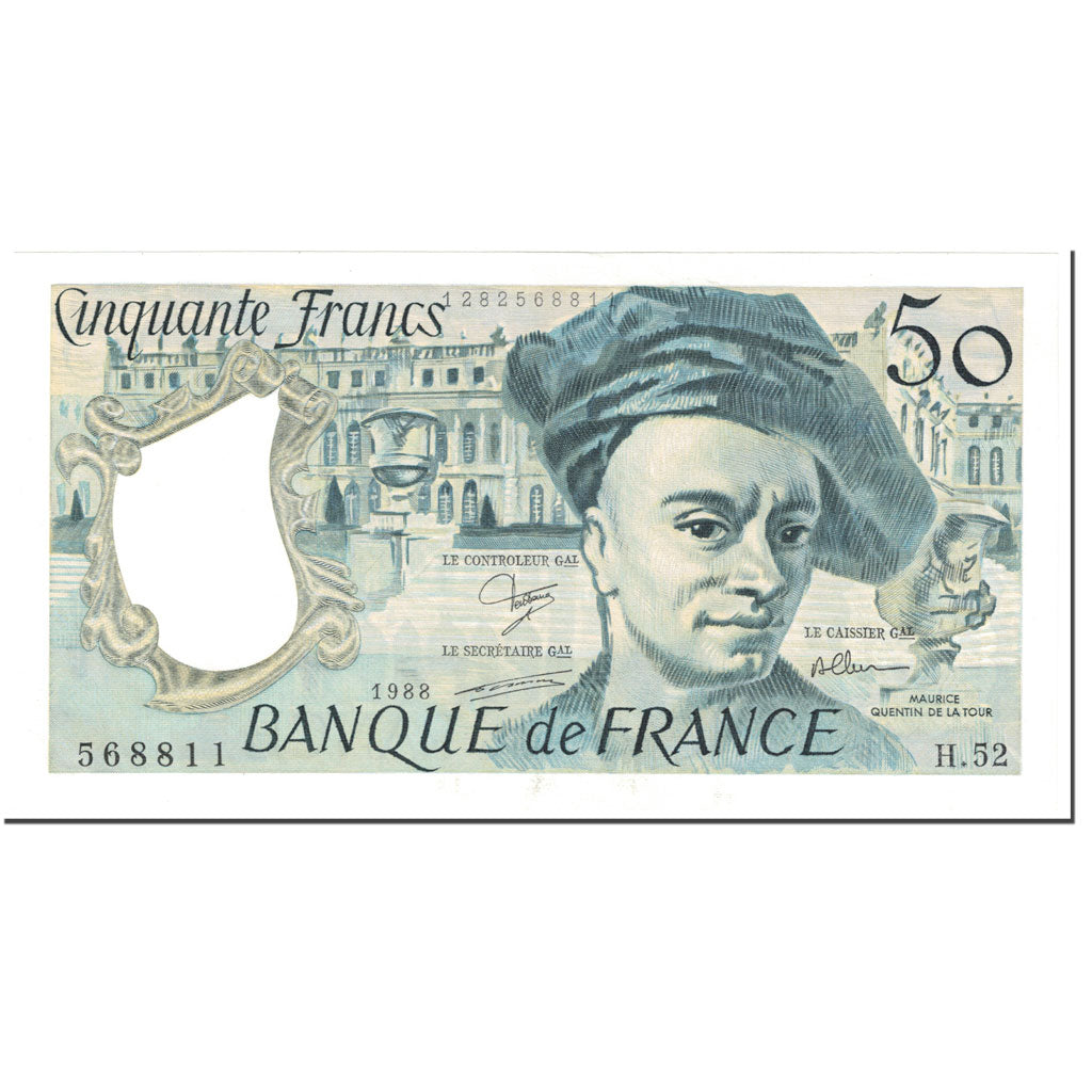 Francja, 50 Francs, Quentin de La Tour, 1988, Undated (1988), UNC(65-70)
