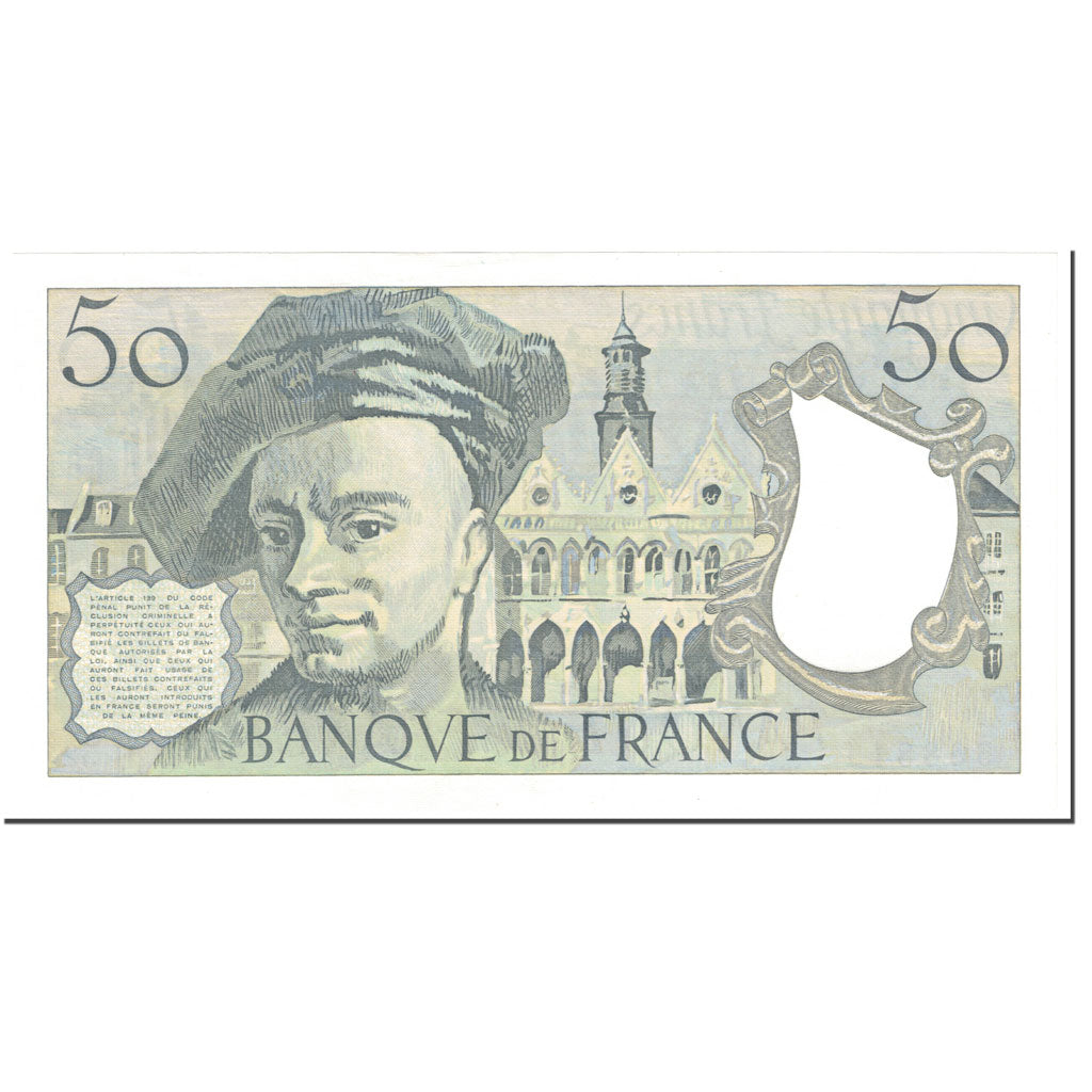 Francja, 50 Francs, Quentin de La Tour, 1988, Undated (1988), UNC(65-70)