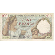 França, 100 Francs, Sully, 1941, 1941-02-06, VF(20-25), Fayette:26.46, KM:94