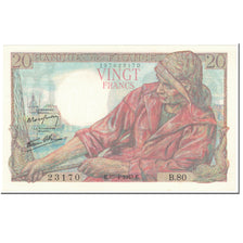 França, 20 Francs, Pêcheur, 1943, 1943-04-15, UNC(65-70), Fayette:13.6