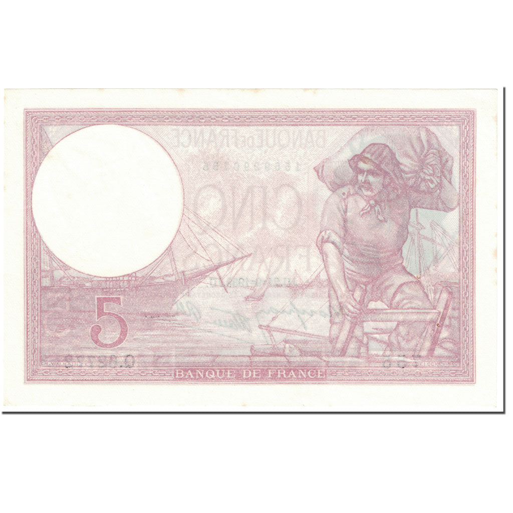 France, 5 Francs, Violet, 1939, 1939-09-21, SUP, Fayette:4.9, KM:83