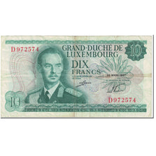 Banknote, Luxembourg, 10 Francs, 1967, 1967-03-20, KM:53a, VF(20-25)