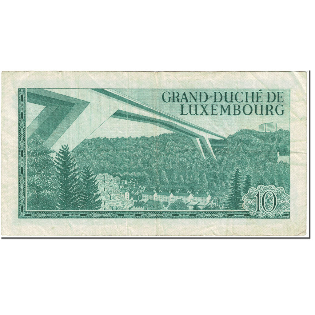 Banknote, Luxembourg, 10 Francs, 1967, 1967-03-20, KM:53a, VF(20-25)