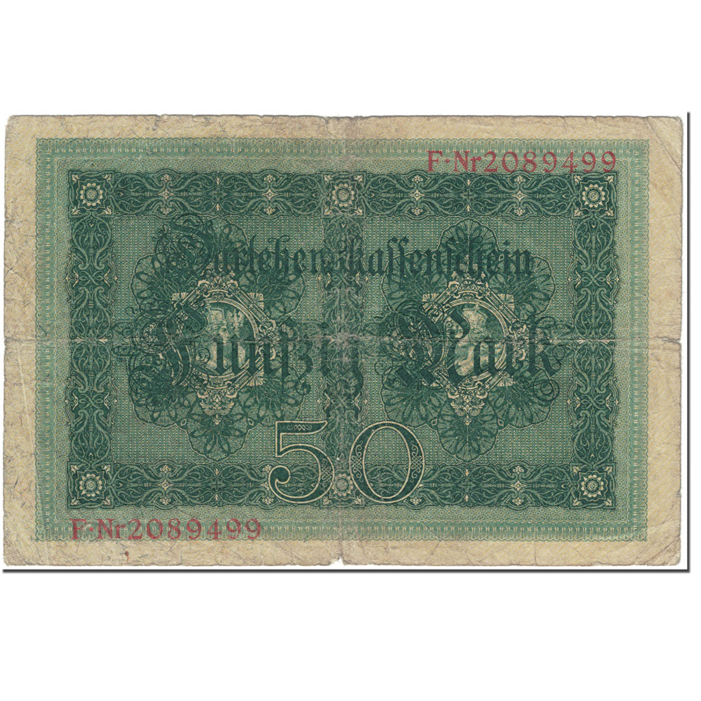 Billet, Allemagne, 50 Mark, 1914, 1914-08-05, KM:49b, AB