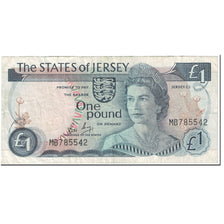 Biljet, Jersey, 1 Pound, 1976-88, Undated (1976-1988), KM:11b, TB+