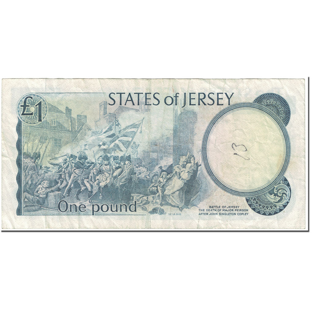 Banknote, Jersey, 1 Pound, 1976-88, Undated (1976-1988), KM:11b, VF(30-35)
