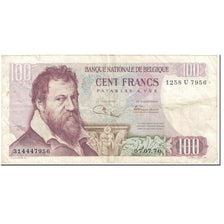 Billete, 100 Francs, 1970, Bélgica, 1970-07-07, KM:134b, BC