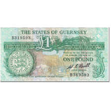 Billet, Guernsey, 1 Pound, 1980-1989, Undated (1980-1989), KM:48a, TTB