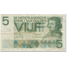 Nota, Países Baixos, 5 Gulden, 1966, 1966-04-26, KM:90a, VG(8-10)