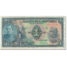 Nota, Colômbia, 1 Peso Oro, 1954, 1954-01-01, KM:380g, VG(8-10)