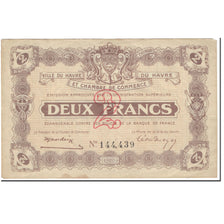 France, 2 Francs, 1920, 1920-08-18, Le Havre, VF(20-25)