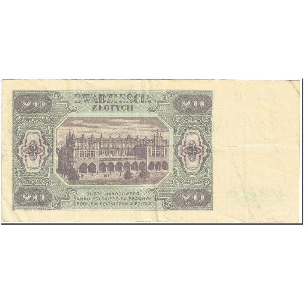 Billet, Pologne, 20 Zlotych, 1948, 1948-07-01, KM:137, TB