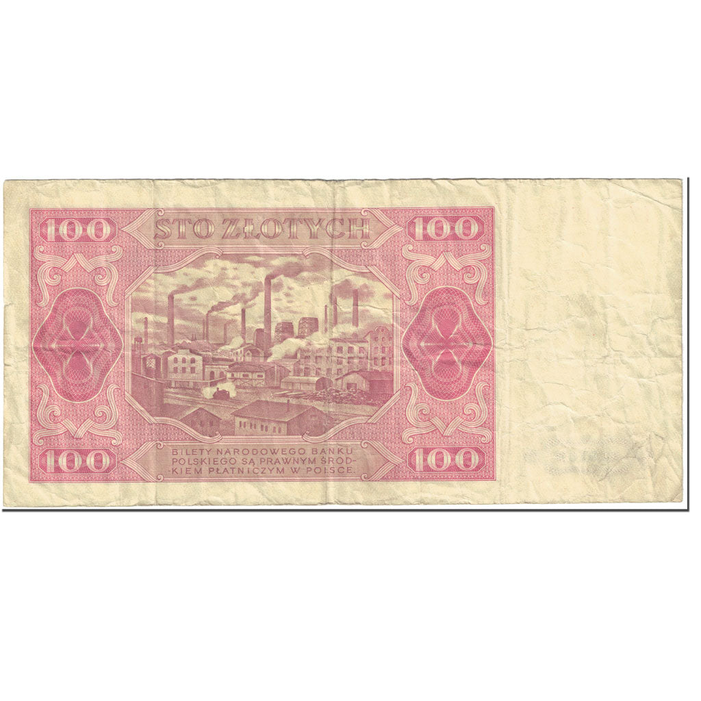 Banknote, Poland, 100 Zlotych, 1948, 1948-07-01, KM:139a, VG(8-10)