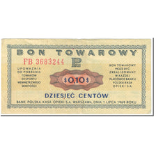Banknote, Poland, 10 Cents, 1969, 1969-07-01, KM:FX24, VF(20-25)