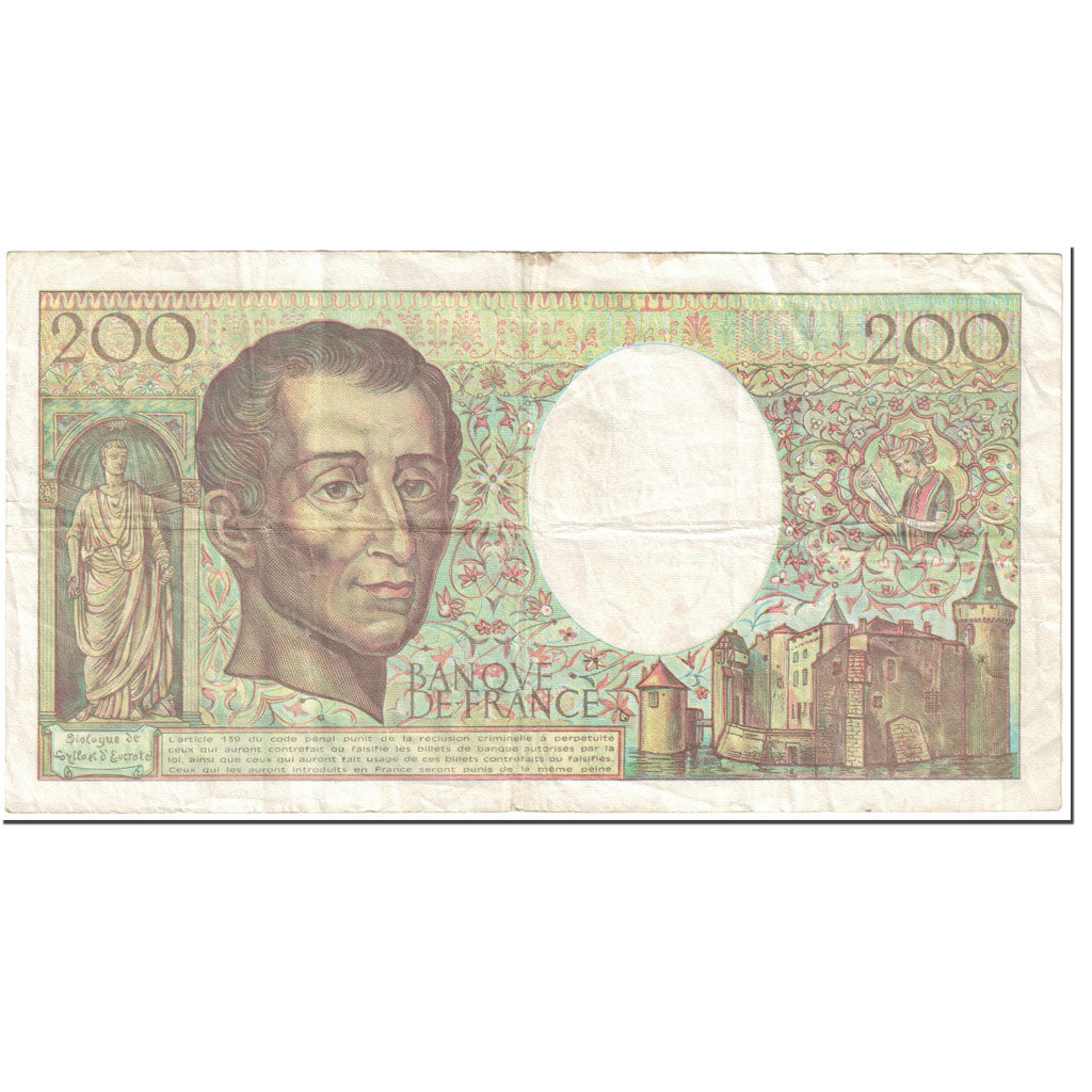 Frankreich, 200 Francs, Montesquieu, 1992, Undated (1992), S, Fayette:70.10a
