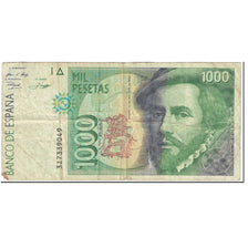 Banknote, Spain, 1000 Pesetas, 1992, 1992-10-12, KM:163, VG(8-10)