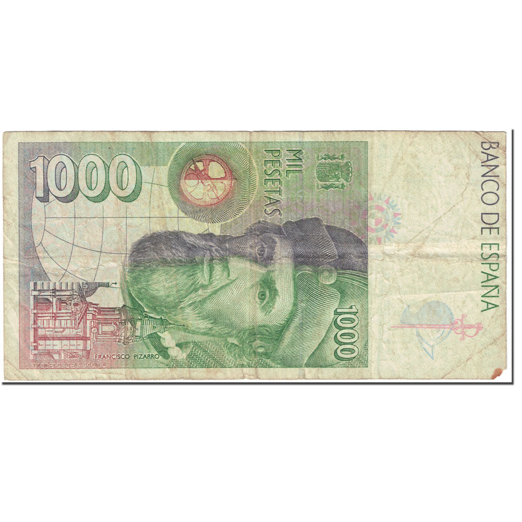 Banknote, Spain, 1000 Pesetas, 1992, 1992-10-12, KM:163, VG(8-10)