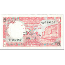 Banknote, Sri Lanka, 5 Rupees, 1982, 1982-01-01, KM:91a, EF(40-45)