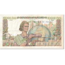 França, 10,000 Francs, Génie Français, 1954, 1954-11-04, VF(20-25)
