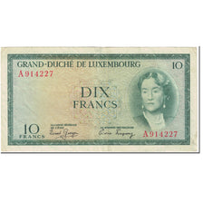 Banknote, Luxembourg, 10 Francs, 1954, Undated (1954), KM:48a, VF(20-25)