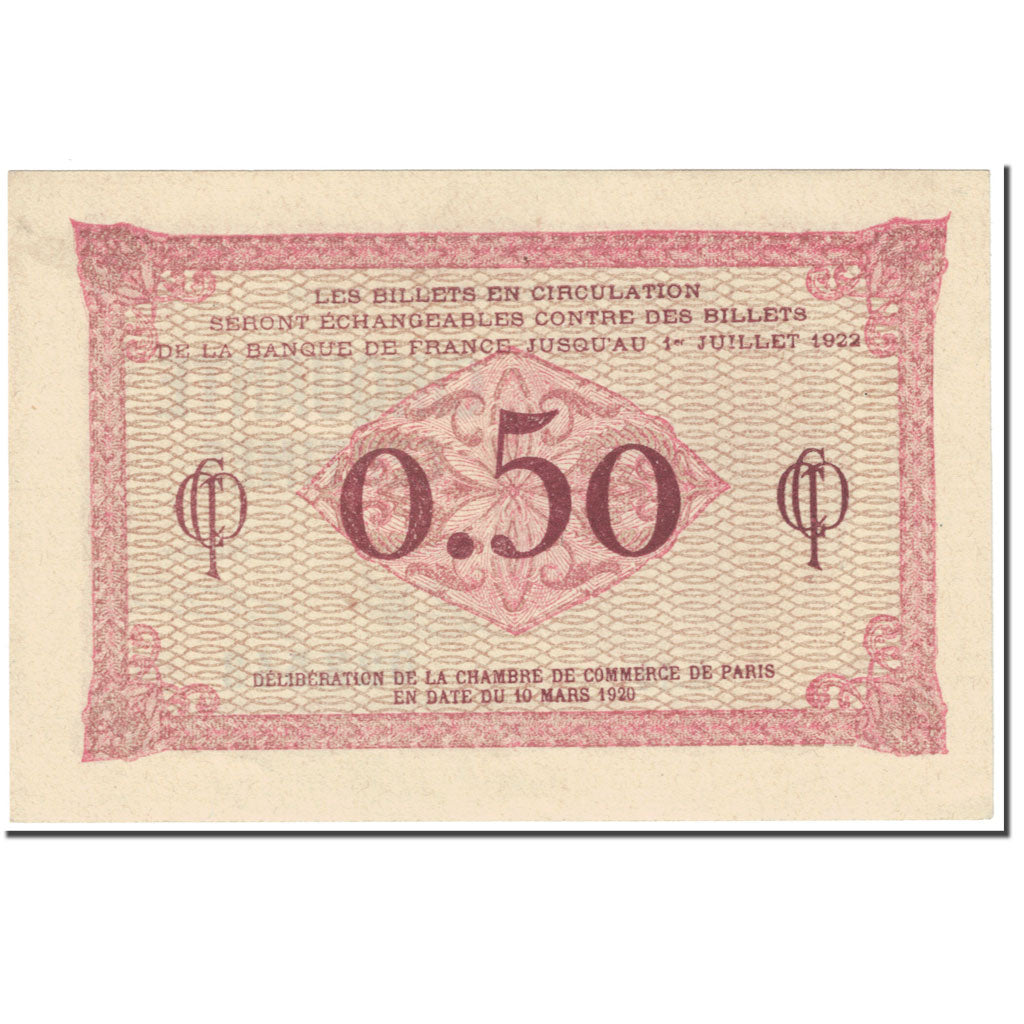 France, Paris, 50 Centimes, 1922, UNC(63)