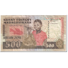 Banknote, Madagascar, 500 Francs = 100 Ariary, 1988-1993, Undated (1988-93)
