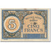 Banknote, Morocco, 5 Francs, 1943, 1943-09-14, KM:33, VF(20-25)