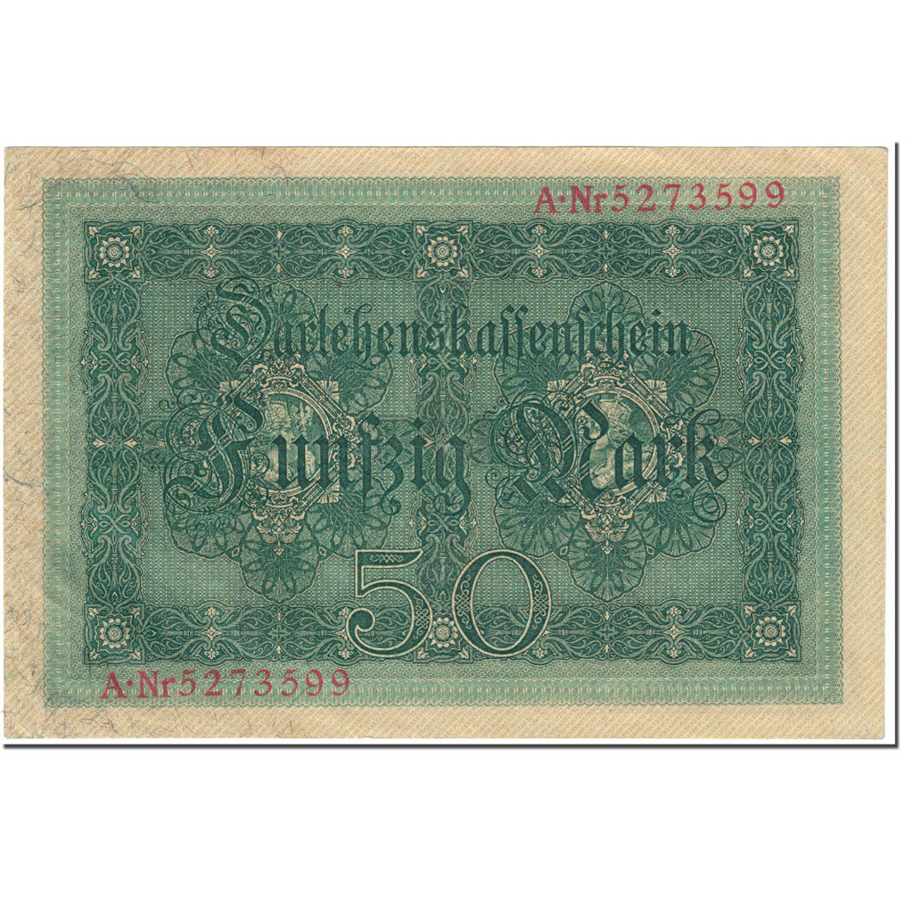 Banknote, Germany, 50 Mark, 1914, 1914-08-05, KM:49b, EF(40-45)