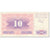Biljet, Bosnië - Herzegovina, 10 Dinara, 1992, 1992-07-01, KM:10a, TB