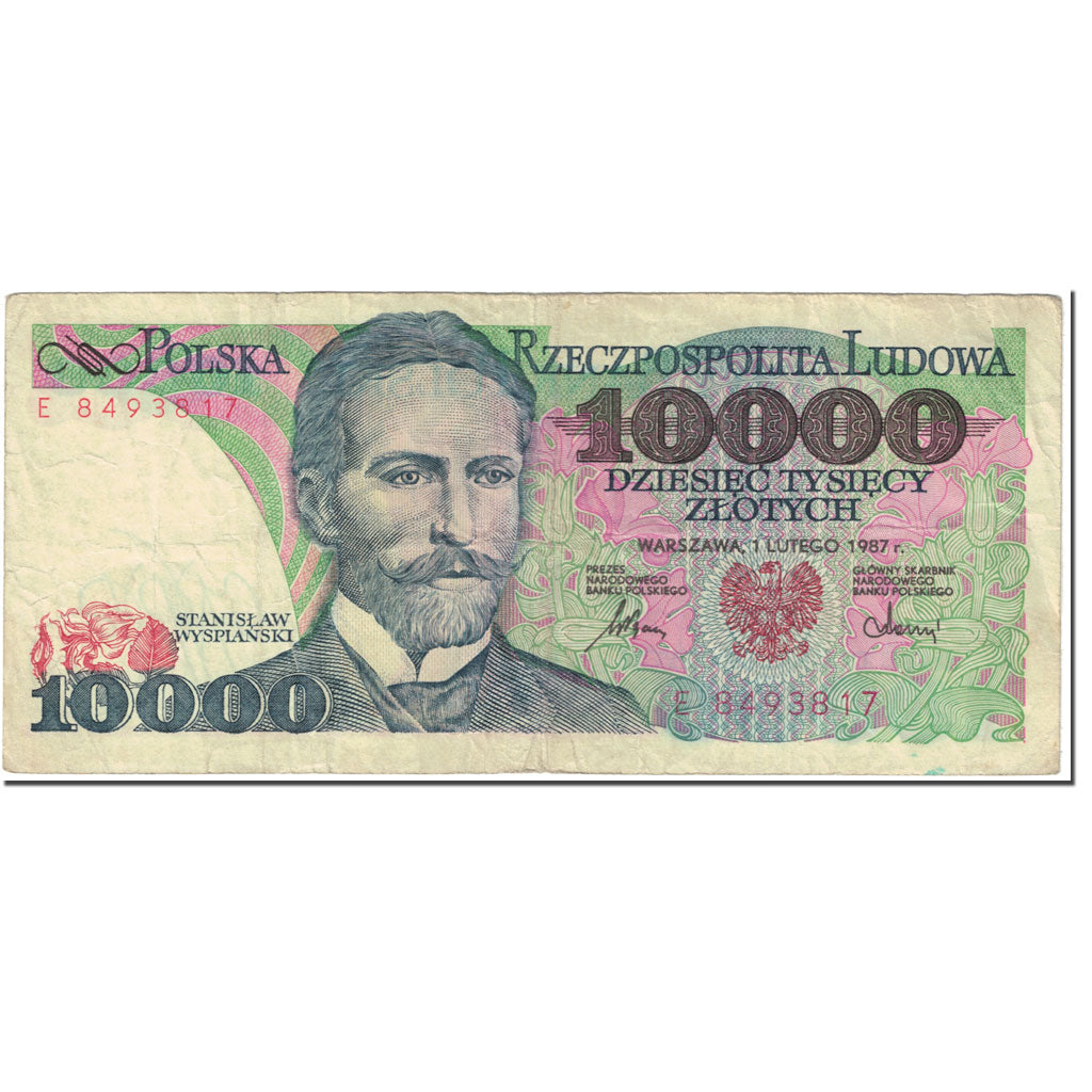 Billet, Pologne, 10,000 Zlotych, 1987, 1987-02-01, KM:151a, TB