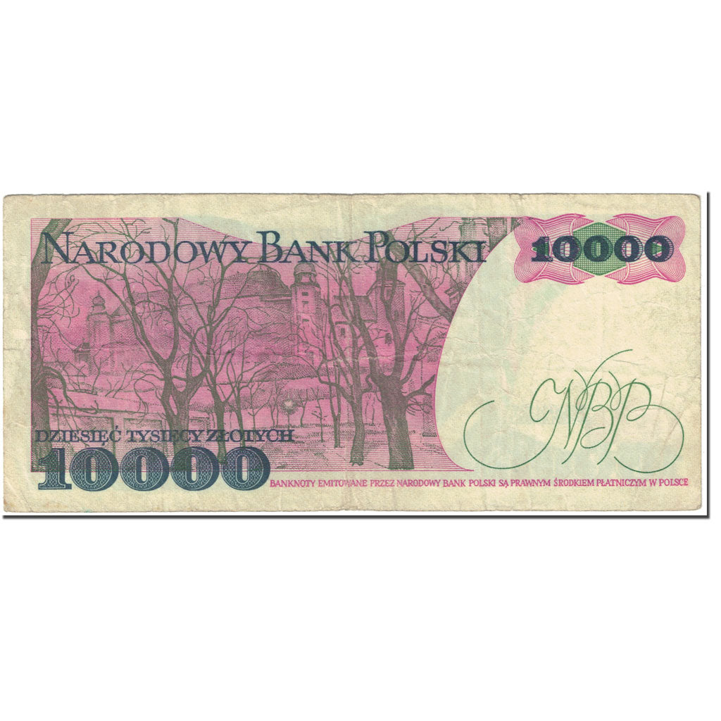 Billet, Pologne, 10,000 Zlotych, 1987, 1987-02-01, KM:151a, TB