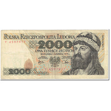 Banknote, Poland, 2000 Zlotych, 1979, 1979-06-01, KM:147b, VG(8-10)