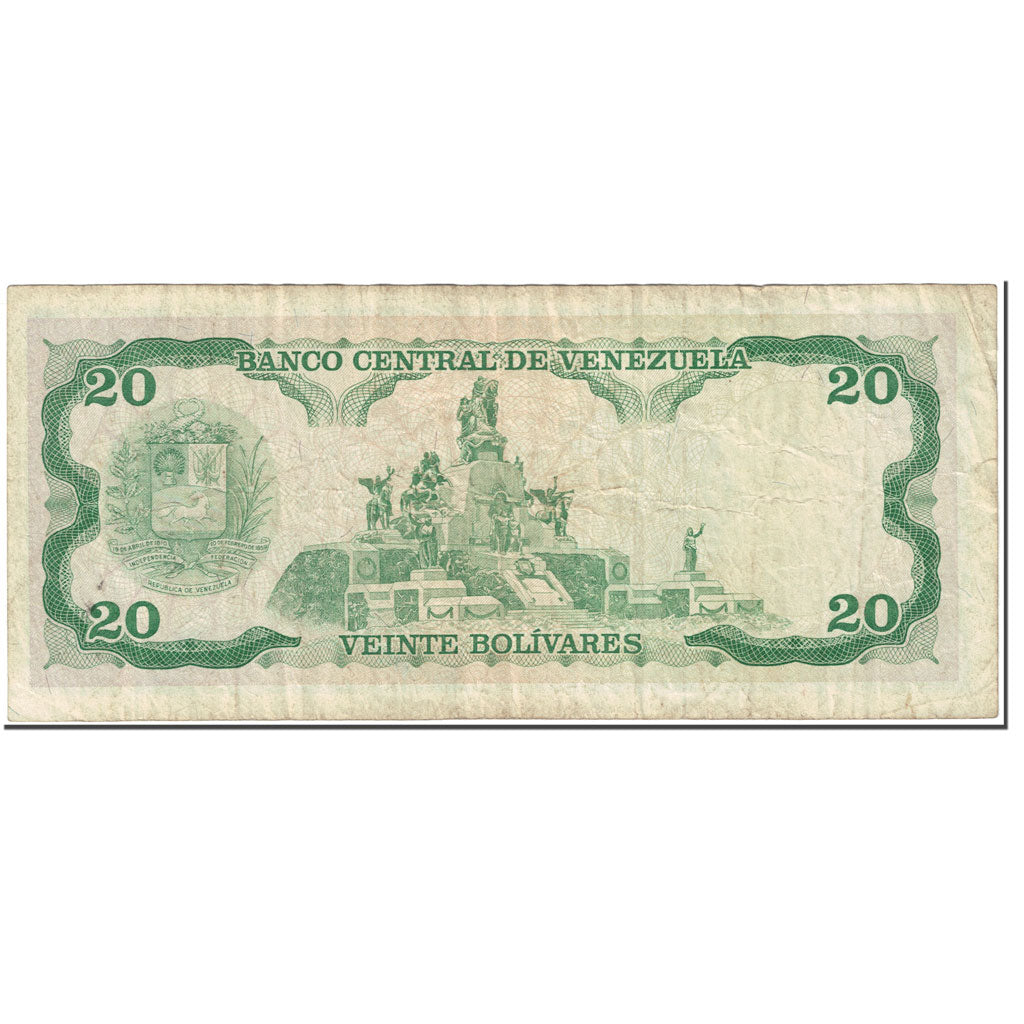 Geldschein, Venezuela, 20 Bolivares, 1998, 1998-02-10, KM:63f, S