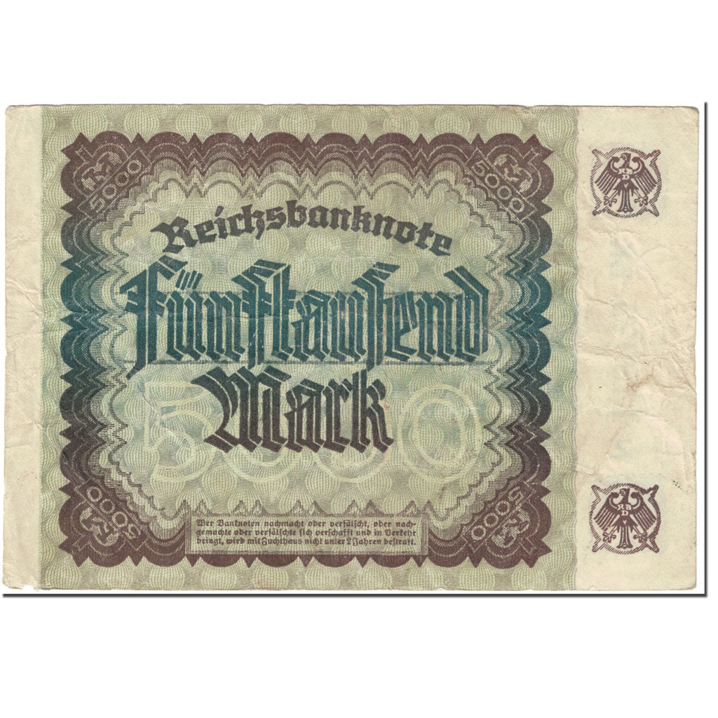 Banknote, Germany, 5000 Mark, 1922, 1922-12-02, KM:81c, VF(20-25)