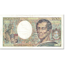 France, 200 Francs, Montesquieu, 1992, Undated (1992), VF(20-25)