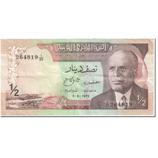 Banknote, Tunisia, 1/2 Dinar, 1972, 1972-08-03, KM:66a, VF(20-25)