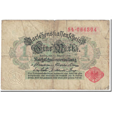 Banknote, Germany, 1 Mark, 1914, 1914-08-12, KM:50, VG(8-10)