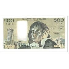 Francja, 500 Francs, Pascal, 1983, 1983-01-06, AU(55-58), Fayette:71.28, KM:156e