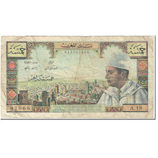Banknote, Morocco, 5 Dirhams, 1963, Undated (1963), KM:53b, VG(8-10)