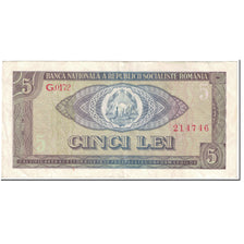 Banknote, Romania, 5 Lei, 1966, Undated (1966), KM:93a, VF(20-25)