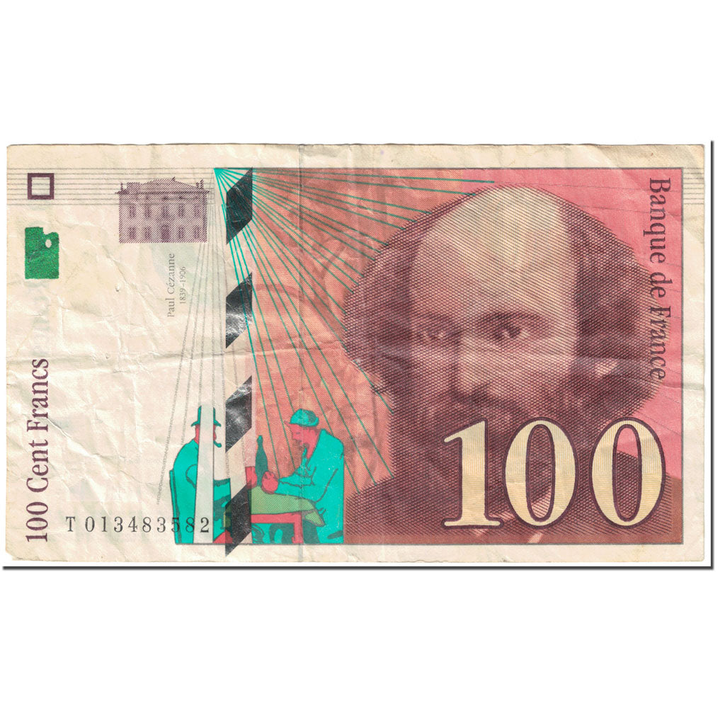 Francia, 100 Francs, Cézanne, 1997, Undated (1997), BC, Fayette:74.1, KM:158a