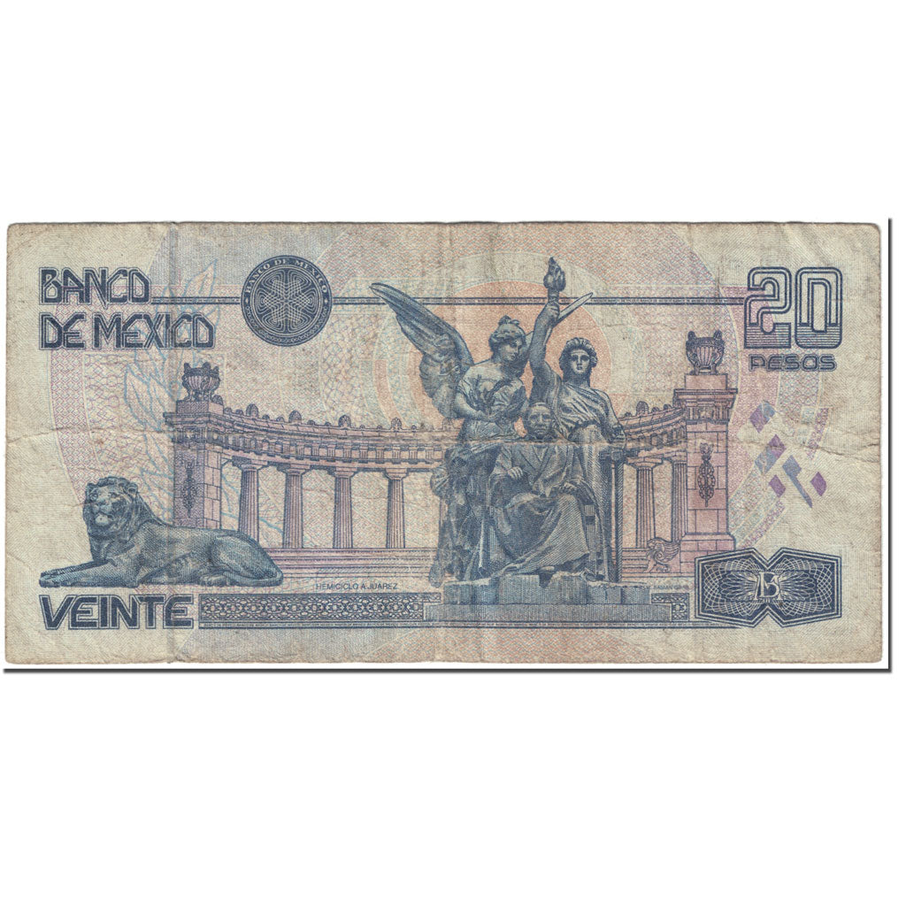 Banknote, Mexico, 20 Pesos, 1994, 1994-05-06, KM:106a, VG(8-10)