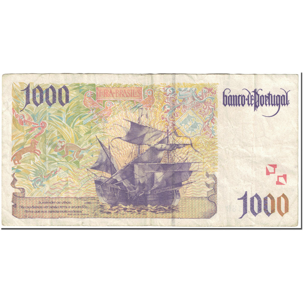 Banknote, Portugal, 1000 Escudos, 1998, 1998-03-12, KM:188c, VF(20-25)