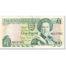 Billete, 1 Pound, 1993, Jersey, Undated (1993), KM:20a, BC